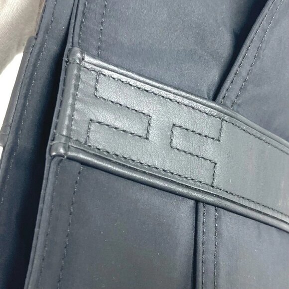 HERMES Acapulco Basas MM Bag Crossbody Shoulder Bag Nylon Black - Picture 13 of 15